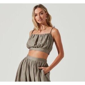 ASTR the label Women’s Terra Bella Top Mushroom Brown Size L Large